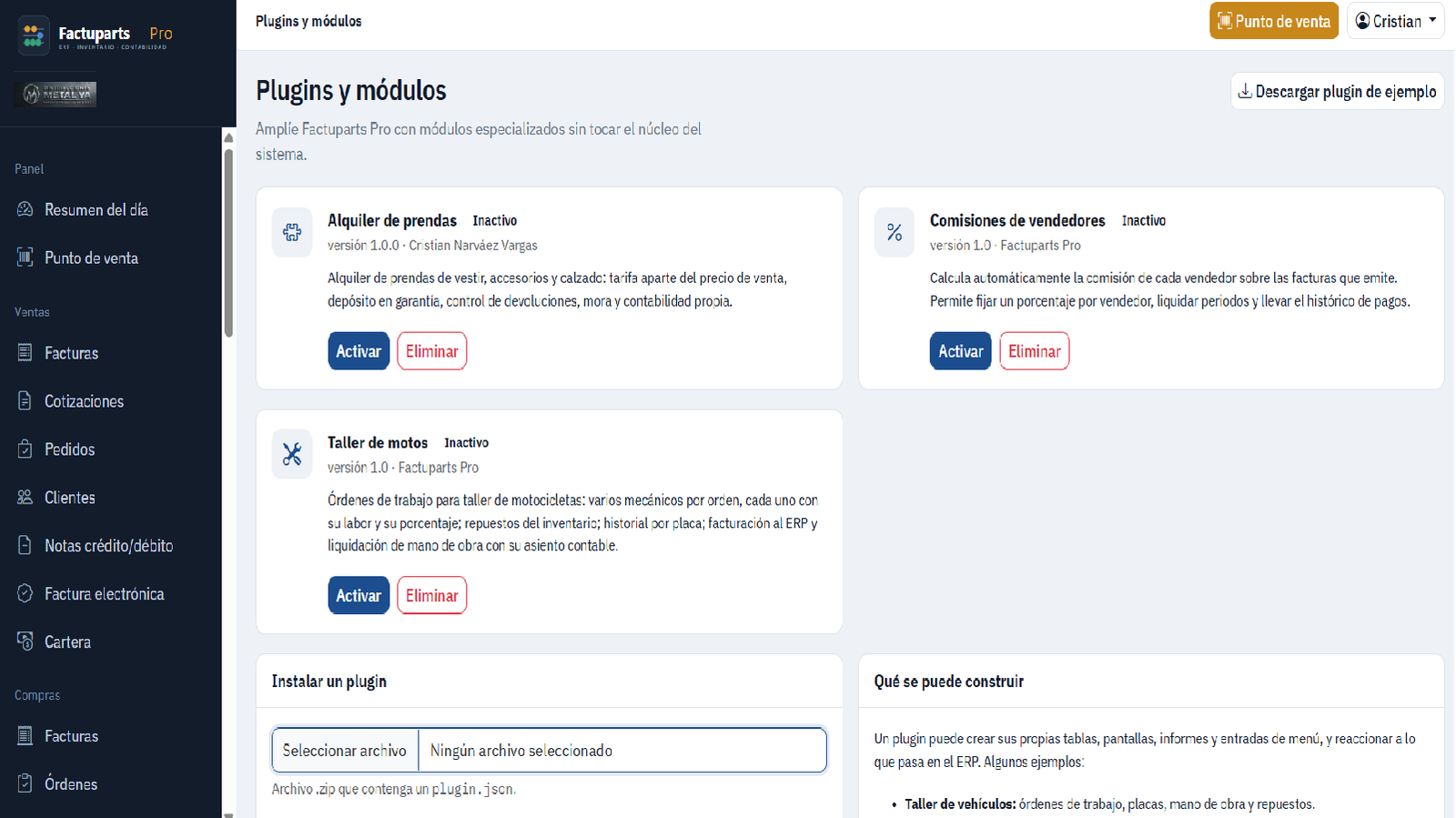 Tienda de plugins